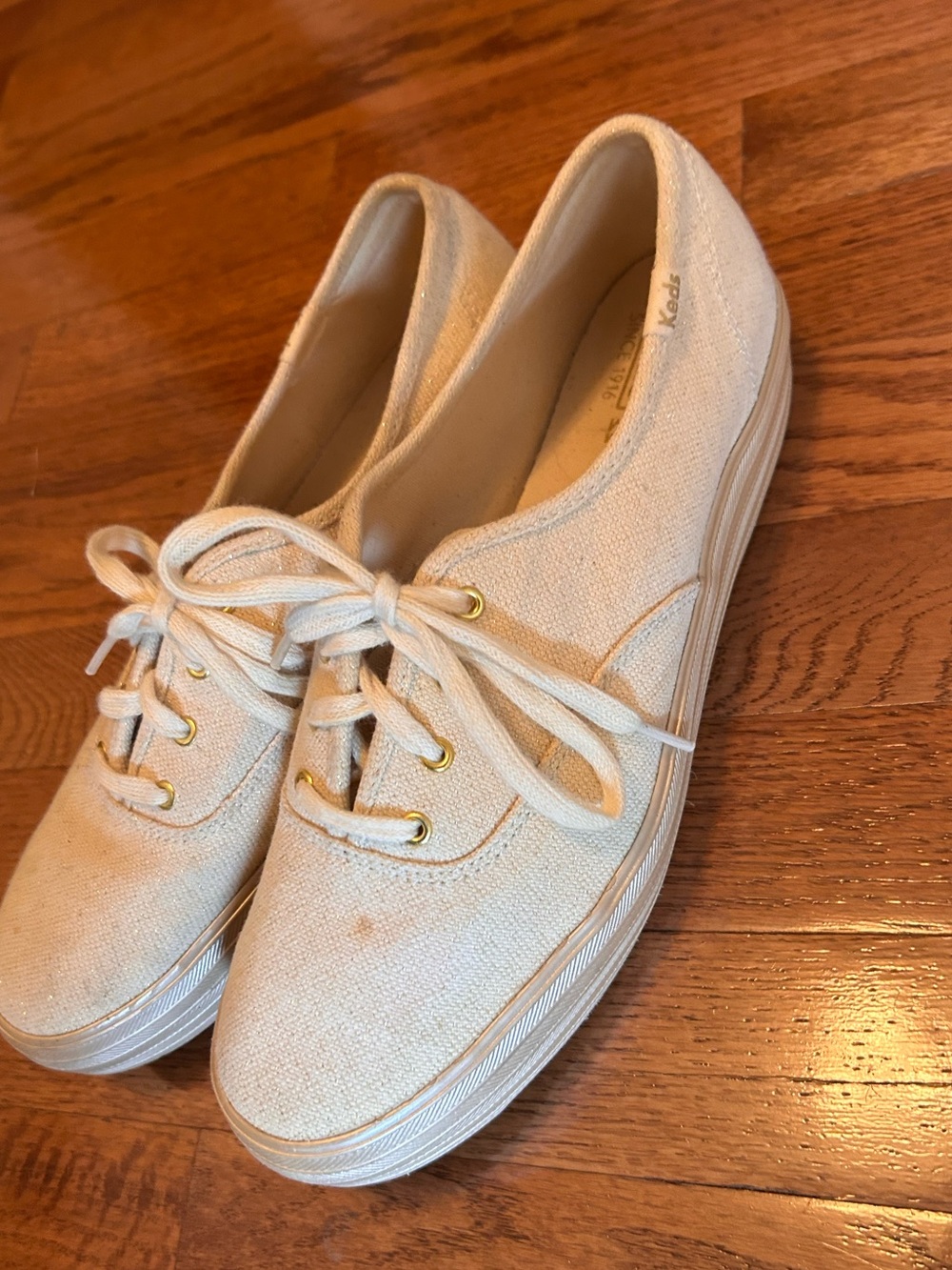 Keds Triple Shimmer Platform Sneaker SZ 9.5 - Picture 3 of 9